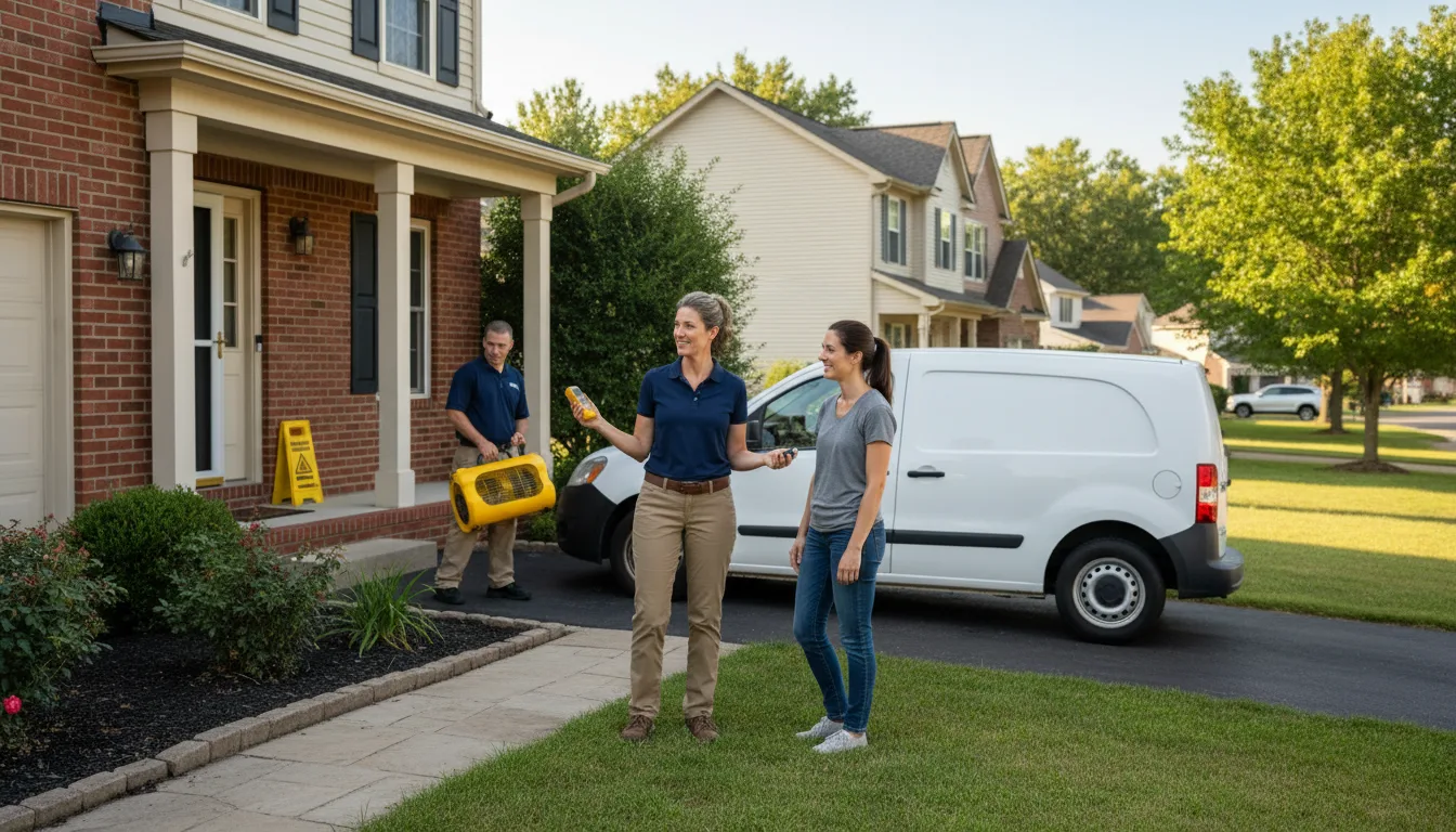 Water restoration image for Dehumidification And Cleanup Services in Victoria, KS